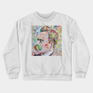 FRIEDRICH NIETZSCHE - oil portrait .2 Crewneck Sweatshirt